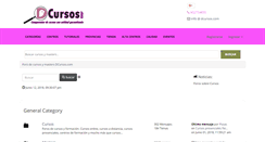 Desktop Screenshot of foros.dcursos.com
